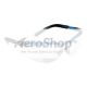 3M BX Reader Protective Eyewear 11474-00000-20 I/O Mirror Lens, Blue Frame, +2.0 Diopter