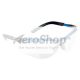 3M BX Reader Protective Eyewear 11475-00000-20 I/O Mirror Lens, Blue Frame, +2.5 Diopter