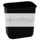 TRASHCAN: BLK,13-5/8QT, RECTANGLE,DESKSIDE