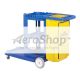 CART: JANITORIAL CLEANING,BLU, W/VINYL BAG