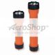FLASHLIGHT: 3 D CELL,ORG, 3-WAY SWITCH,W/O BATTERIES
