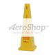 SIGN: CAUTION,CONE,35IN, 4 SIDED CONE
