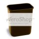 TRASHCAN: BRN,28-1/8QT, RECTANGLE,DESKSIDE