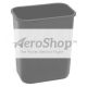 TRASHCAN: GRY,28-1/8QT, RECTANGLE,DESKSIDE