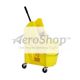 BUCKET: MOP,W/RINGER,35QT, COMBO,PRESS-DOWN WRINGER