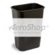TRASHCAN: BRN,41.25QT, RECTANGLE,DESKSIDE