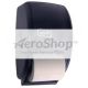 DISPENSER: TISSUE,BLK,2ROLL, RELIABLE,2STD ROLLS,1/CS