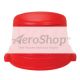 LID: TRASHCAN,DOME TOP,RED, HUSKEE,44GL