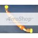 HOSE: TFE,#8,45DEG-90DEG, 9.25IN LONG