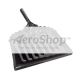 DUST PAN: METAL,BLK,12IN, HEAVY DUTY