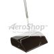 DUST PAN: LOBBY,METAL,BLK, 3W/30IN HANDLE