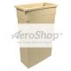 TRASHCAN: BEIGE,23GL, WALL HUGGER