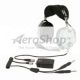 HEADSET: 9V POWER MODULE,W/M-7, ELECTRIC MIC