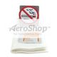 Celeste Deodorant Discs Bracket with Adhesive Backing and No Smoking Symbol