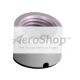 Celeste Counter Mount Soap Base Assembly Threaded Bottom Grey, 12 degree